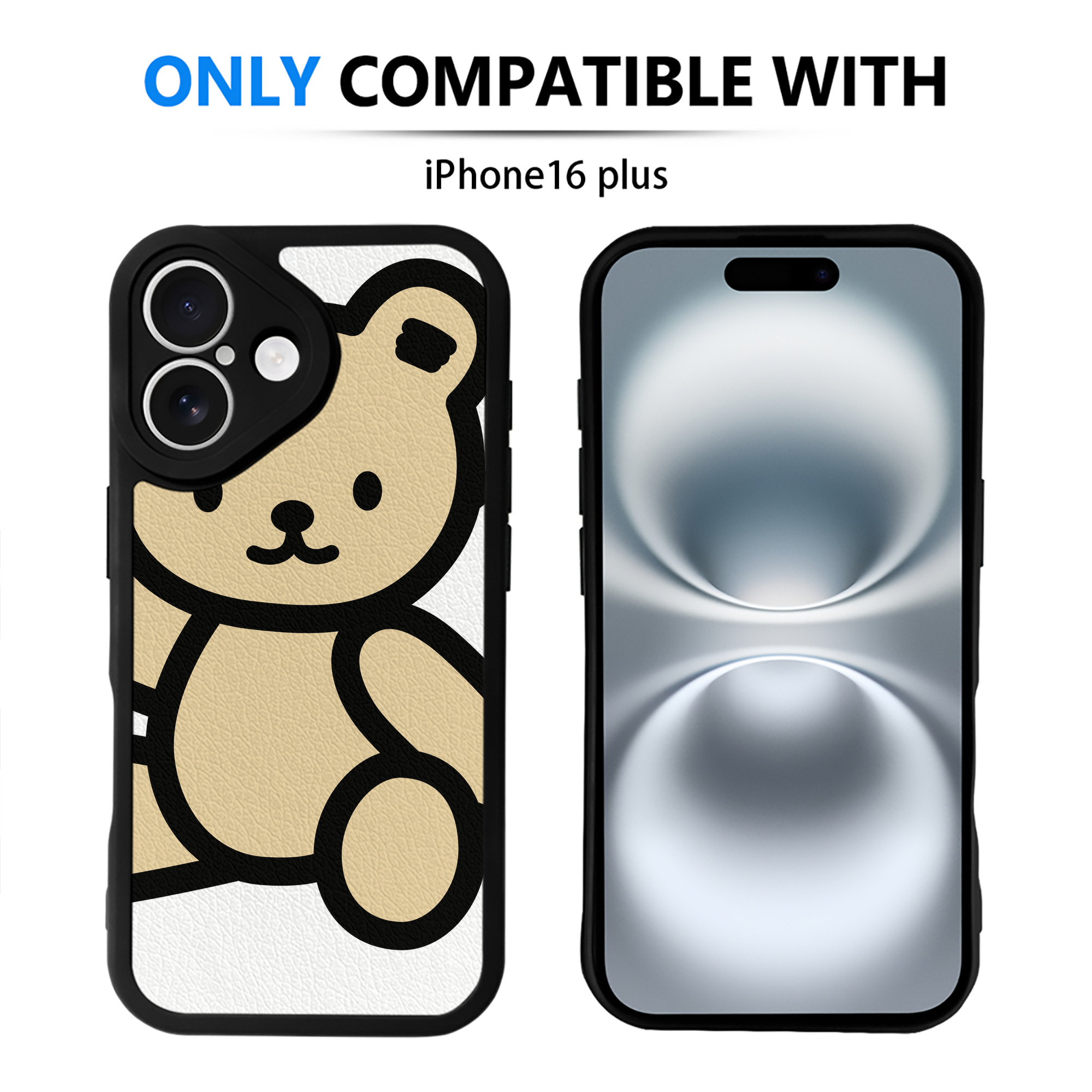 （画像用） Hello Kitty ハローキティ 【iPhone 16シリーズ対応】シリコンスマホケース（レザー調） 材質：シリコン